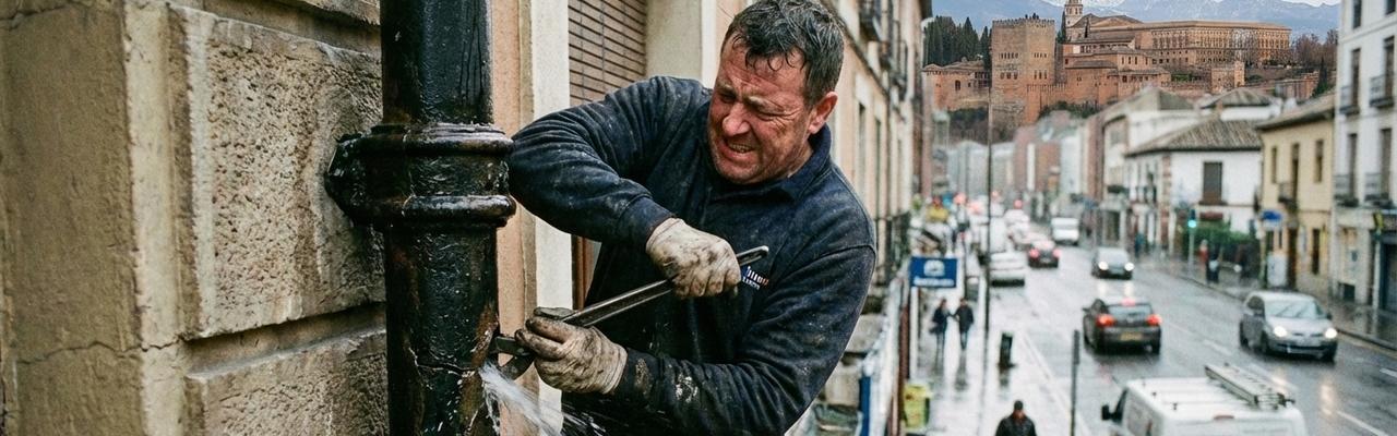 Reparación urgente de bajantes en albolote